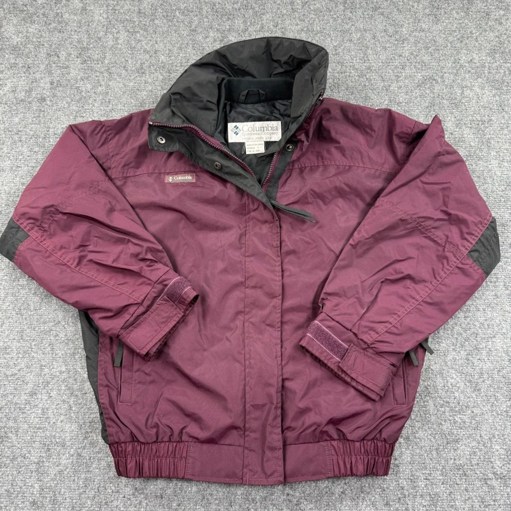 Columbia Sportswear Company Bugaboo Jacket Small Burgundy Full Zip Women's‎